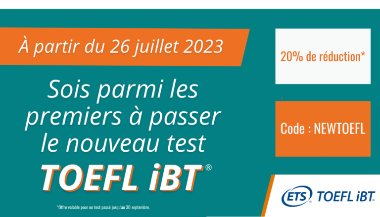 TOEFL iBT - Réduction de 20 pourcent - CECI Formation